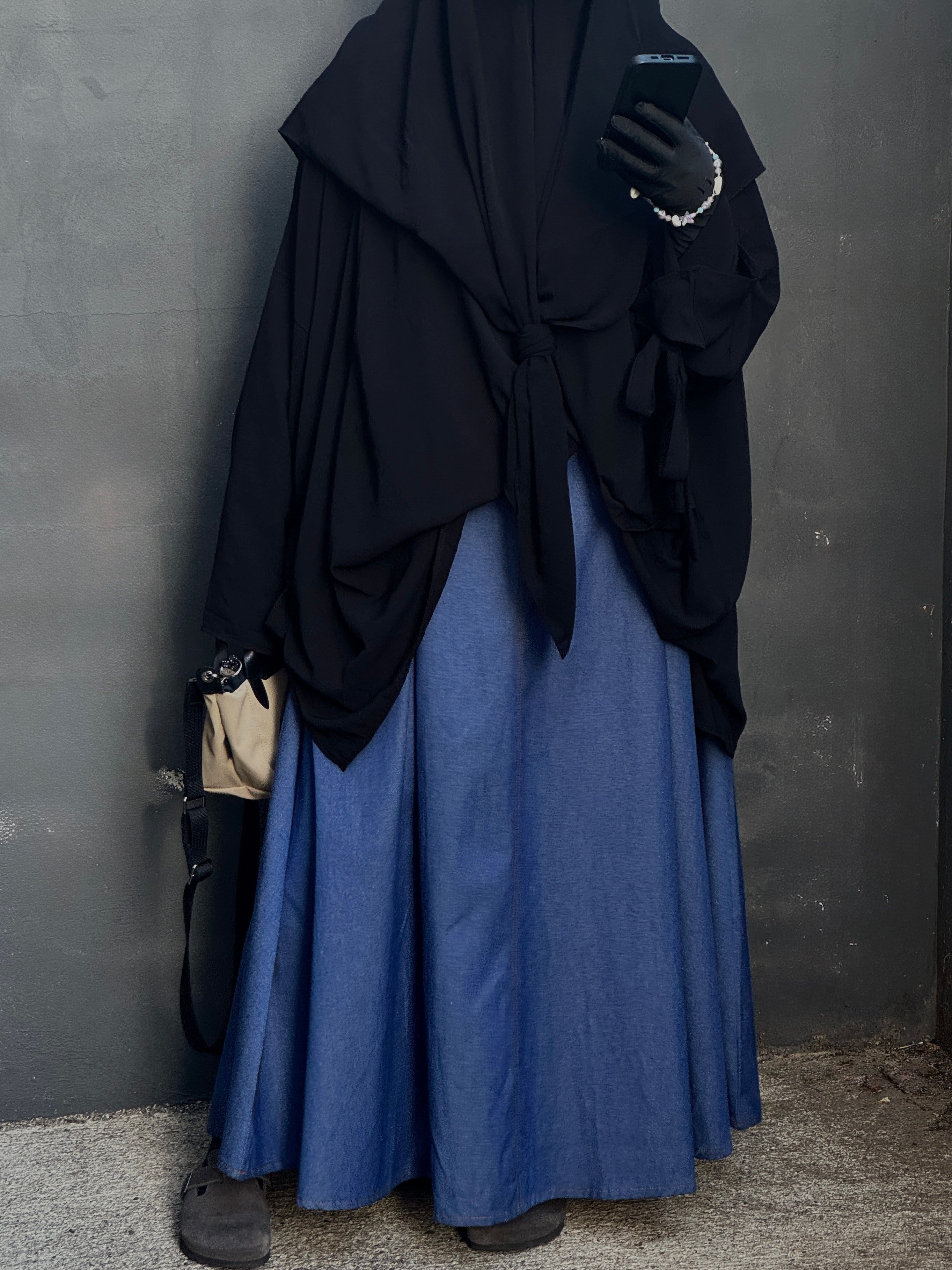 Denim Bell Skirt