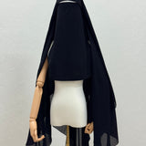 Maxi Niqab Aisha Clip-on Cap option sitar & pull down