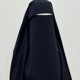 Maxi Niqab Aisha Clip-on Cap option sitar & pull down