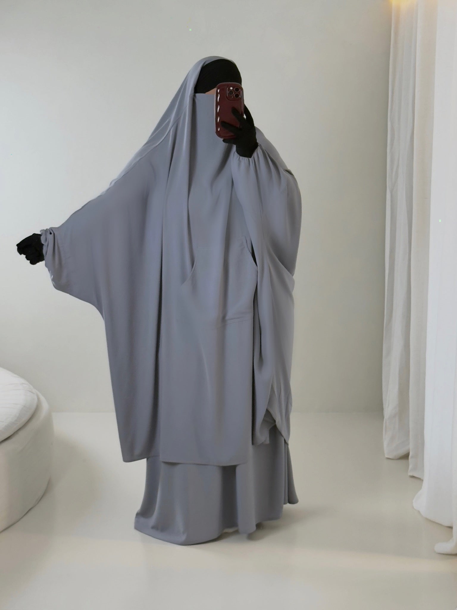 Jilbab Streetwear Mitten + Lycra Beanie