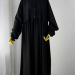 Abaya Hijrati couleur noire