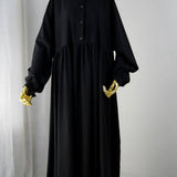 Abaya Hijrati couleur noire