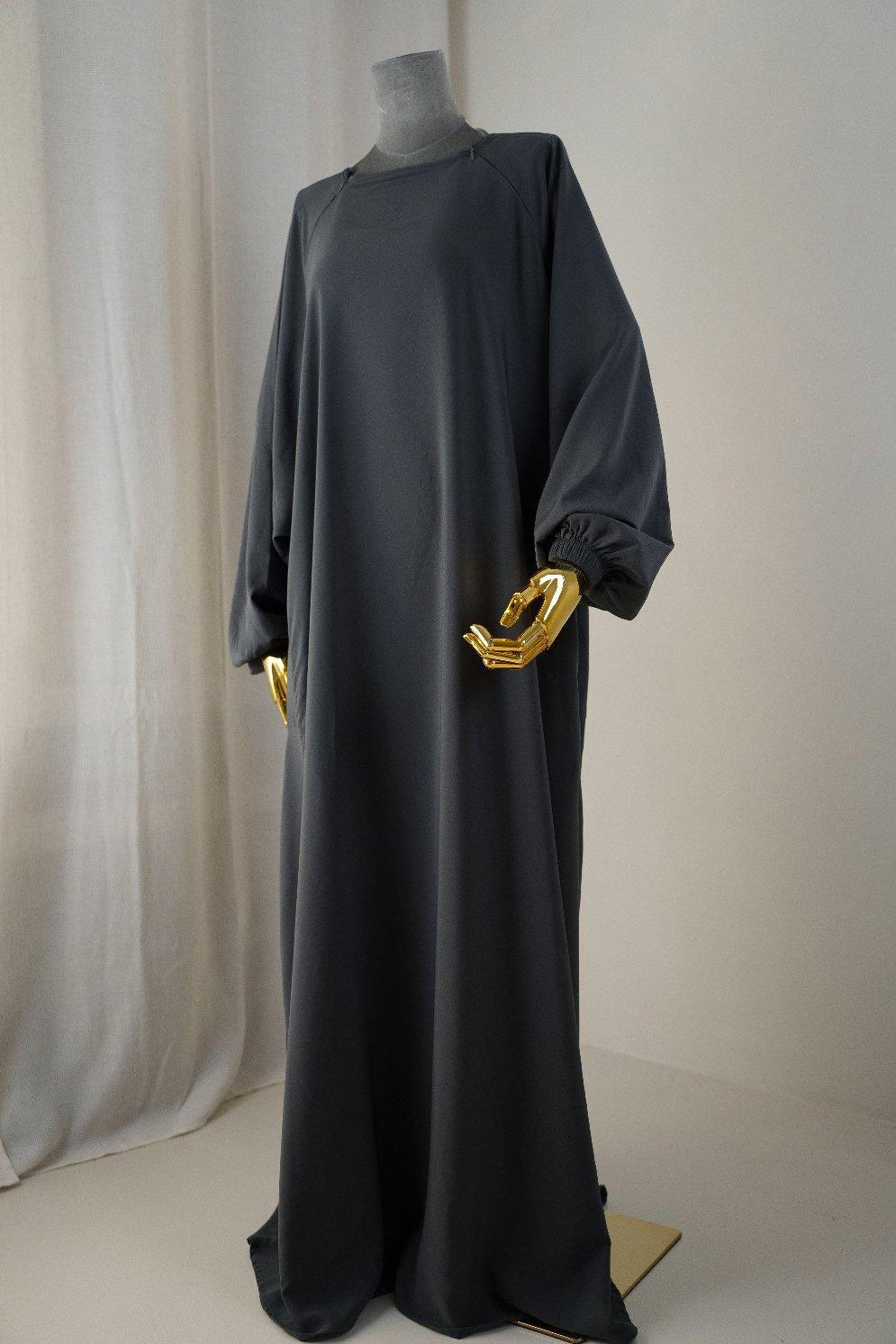 Abaya Sajmaya gris