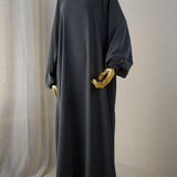 Abaya Sajmaya gris