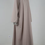 Abaya Sajmaya gris clair