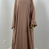 Abaya Sajmaya taupe