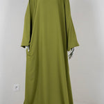 Abaya Sajmaya vert olive