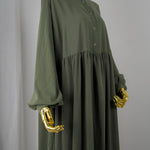 Abaya Hijrati couleur Kaki