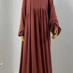 Abaya hijrati couleur rose antique