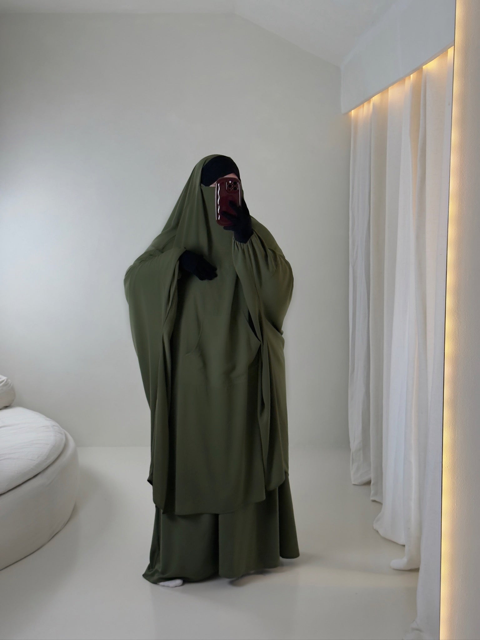 Jilbab Streetwear Mitten + Lycra Beanie
