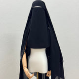 Maxi Niqab Aisha Clip-on Cap option sitar & pull down