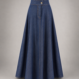 Denim Bell Skirt